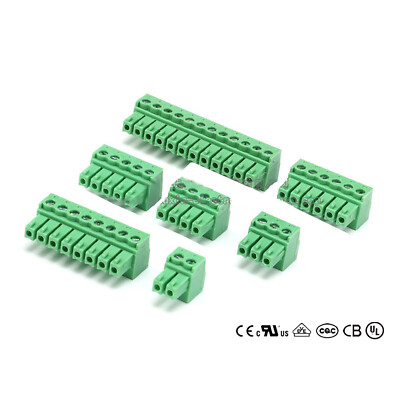 3.81MM Pitch PCB Terminal Block Ramps Plug Plug-in Screw 2 3 4 5 6 8 12Pin
