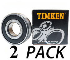 New 2 Pack 6204-2RSC3 TIMKEN 20X47X14MM Clearance Double Rubber Sealed Bearings