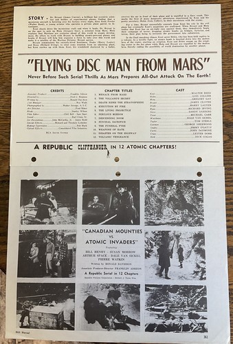 1940-1959 SCI-FI SERIAL PROGRAMME LOT, 9 Vintage Shows, Republic Cliffhanger - Bild 3 von 10