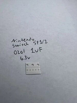 Nintendo Switch APU Capacitors SP1 SP2 0201 1UF 6.3V Lot Of 5