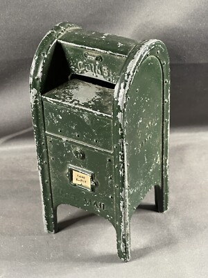US MAIL BOX ミッドセンチュリー アメリカ ビンテージカリフォルニア Vintage US Mail Postal Service Mail Box 15 Bank No Key Green
