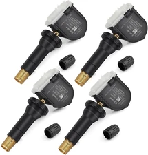 TPMS Sensor GM, 4Pcs 315Mhz Tire Pressure Monitoring Sensor Replacement for Chev