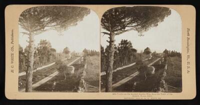 Italy Tombs on the ancient Appian way from the tomb of the Horati - Old Photo