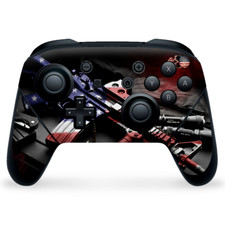 Nintendo Switch Pro Controller Skin Decal Vinyl Wrap - Military America Flag
