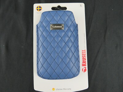 Krusell Avenyn Leather Case | Mobile Pouch | Blue | Swedish Design