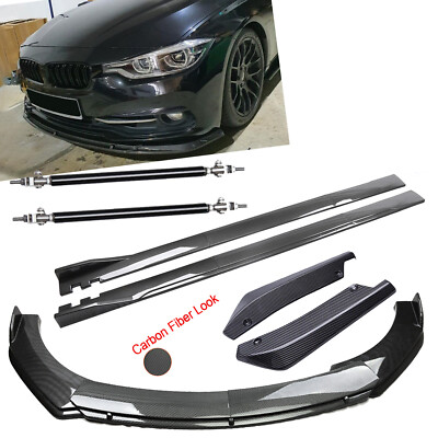 Carbon Fiber Front Bumper Lip Rear Splitter Spoiler Skirt For 3 Series E92 E90 F