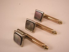 5/16" Gray Square Mother of Pearl Vintage Tux Prom Groom Formal Shirt Studs c308