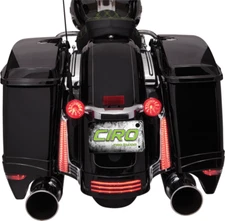 Open Box Ciro Filler Panel Lights Clear Lens/Amber Turn 2017-24 Road King Spec