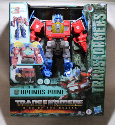 New Hasbro Transformers: Rise of the Beasts Beast-Mode Optimus Prime Figure