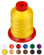 Extra Strong Upholstery ThreadYellow 1000 Meters Bonded Nylon Thread for Deni...