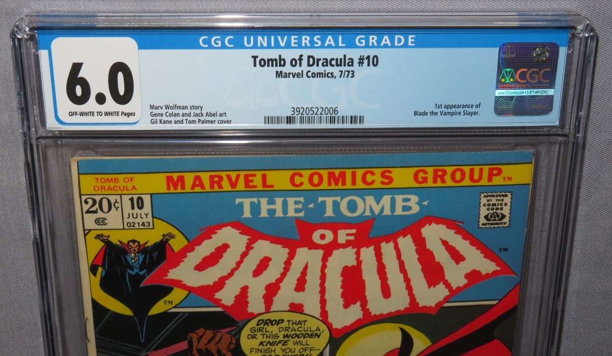 TOMB OF DRACULA #10 (Blade Vampire Slayer 1st app) CGC 6.0 FN