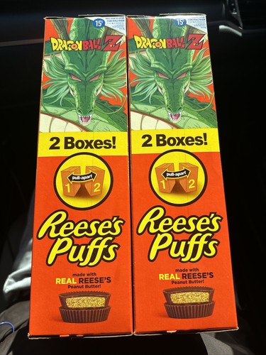 REESE'S PUFFS DRAGONBALL Z SHENRON LIMITATA SAM'S CLUB SCATOLA SINGOLA ESCLUSIVA ┥ - Foto 2 di 3