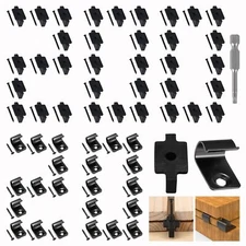 Hidden Fasteners Deck Fastener Clip 200 Pack Nylon Plastic T Clips Hidden Dec...