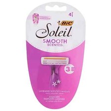 9 BIC SOLEIL SMOOTH SCENTED LAVENDER 4 PK RAZORS 3 BLADES 36 TOTAL RAZORS 35%OFF