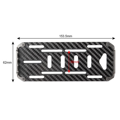 Kohlefaser Batterie Halterung Platte Tray für 1/10 Axial SCX10II RC Car Kit Crawler - Bild 12 von 12