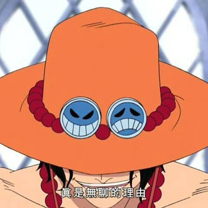  KITAT Ace Cowboy Hat Anime One Piece Cosplay Cap