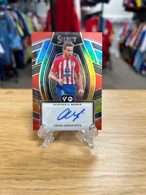 CESAR AZPILICUETA 2023-24 Panini Select La Liga Prizm TIE-DYE Sigs Auto 2/4