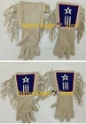 Old American Style  Star ⭐ Beaded Sioux Design Leather Gloves GV27
