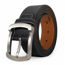 Big Size 105cm-160cm Mens Belt 100 Leisure Genuine Leather Belt for Jeans