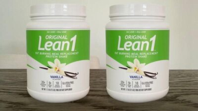 Lean1 Vanilla - Fat Burning Meal Replacement Protein Shake 15 serving tub 2-PACK