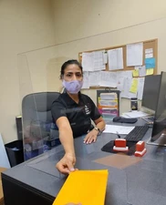 PETG Plastic Sneeze Guard Barrier - 1/8" thick (3mm) - Clear -  24" x 32"