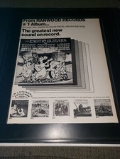 The Exotic Guitars Play Exotic Country Music Original Promo Poster Ad Framed!