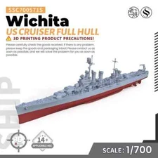 SSMODEL SSC700571S 1/700 Military Model Kit US Wichita Cruiser Full Hull