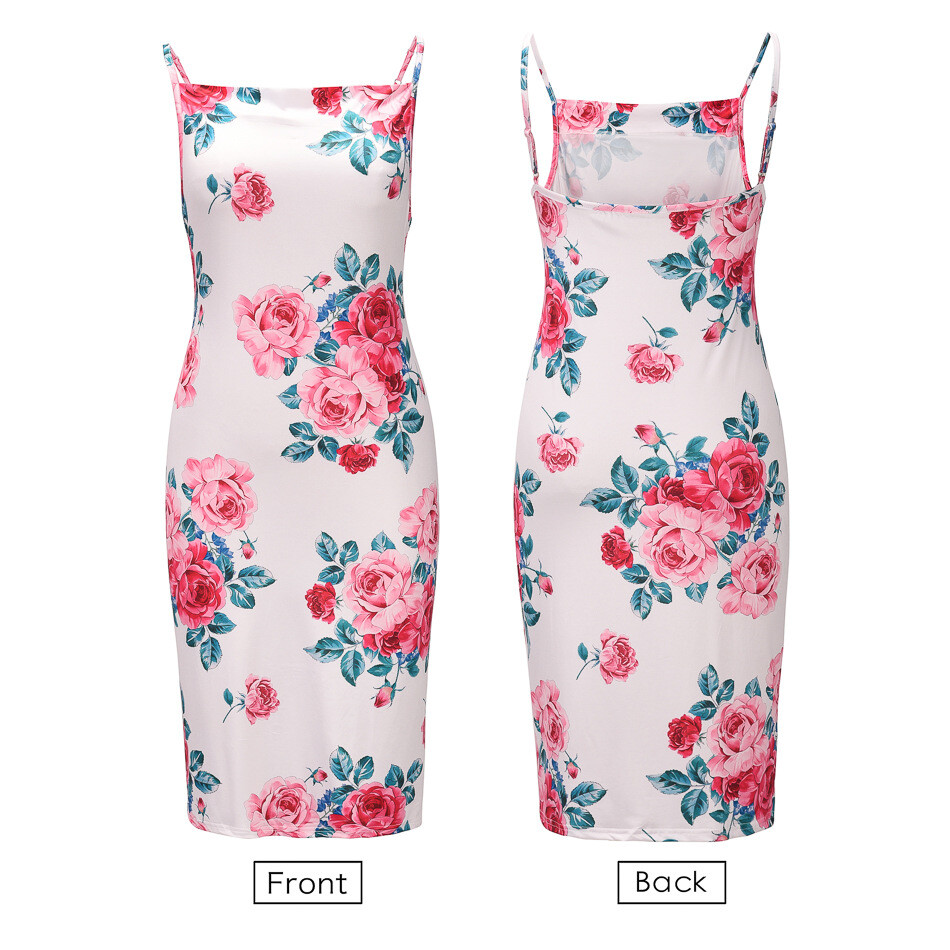 ON SALE!! Women's Silk Mini Dress Summer Floral Flower Print