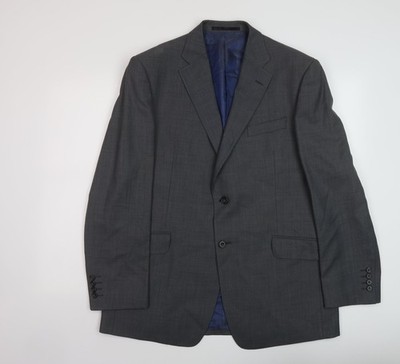 Graue Wolljacke Anzugjacke von Marks and Herren Größe 42 Regular