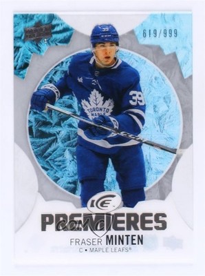 2023 Upper Deck Ice Premieres 619/999 Level 4 Fraser Minten #163 Rookie RC 08zb