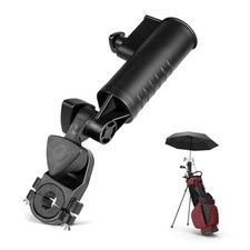 Golf Push Cart Umbrella Holder, 180 Degrees Adjustable Golf Trolley Umbrella