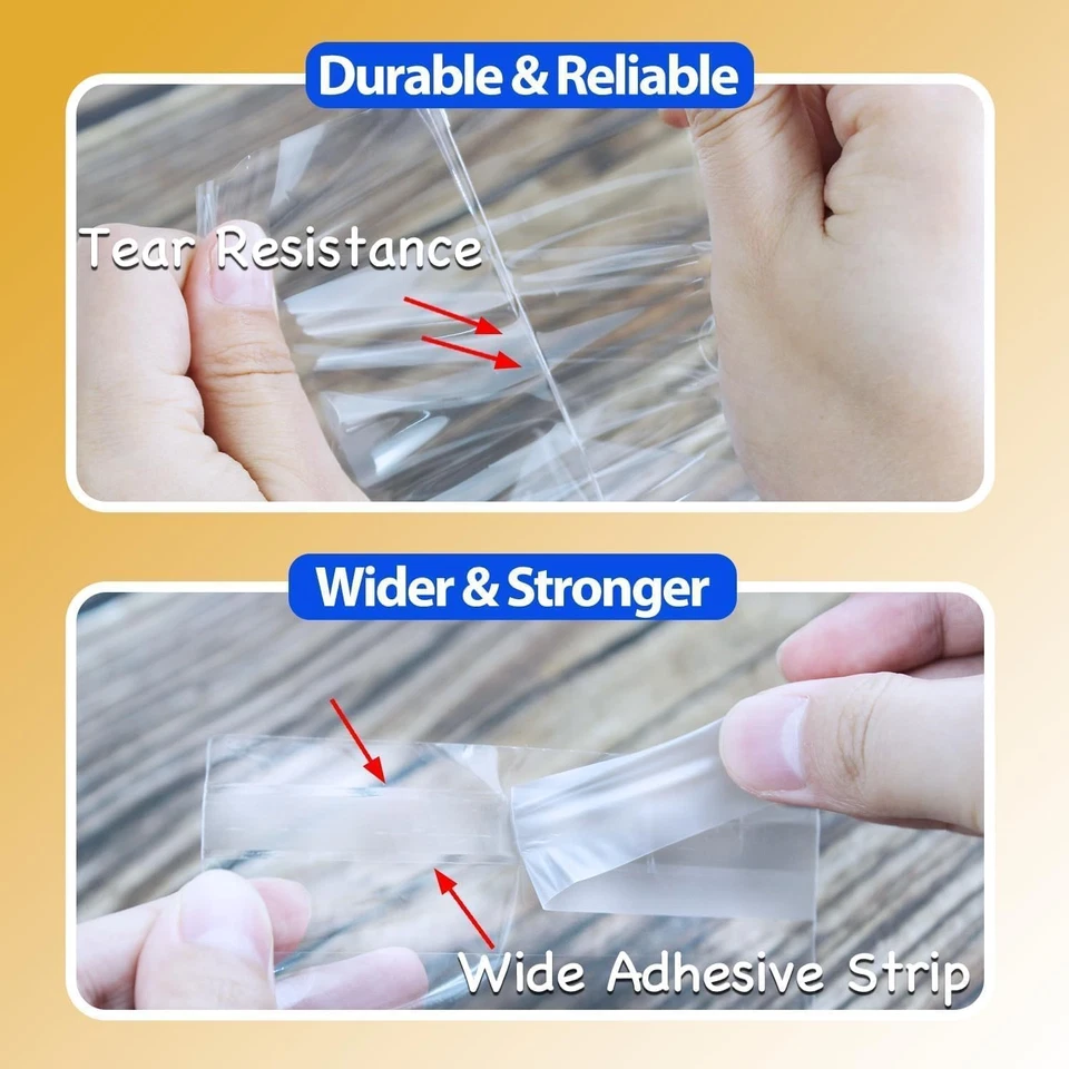 Bolsas de plástico autoadhesivas 4x6 pulgadas, 200 piezas para galletas dulces regalos, transparentes Foto 3 de 4