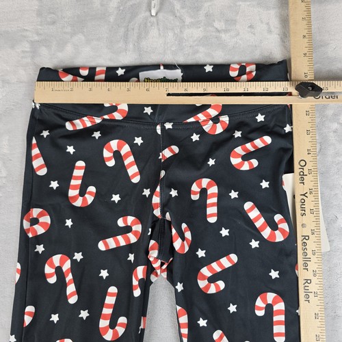 Tipsy Elves Candy Cane High Waisted Leggings Womens XS Blue Christmas - Picture 5 of 11