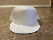 Otto White Foam Trucker Hat Blank New