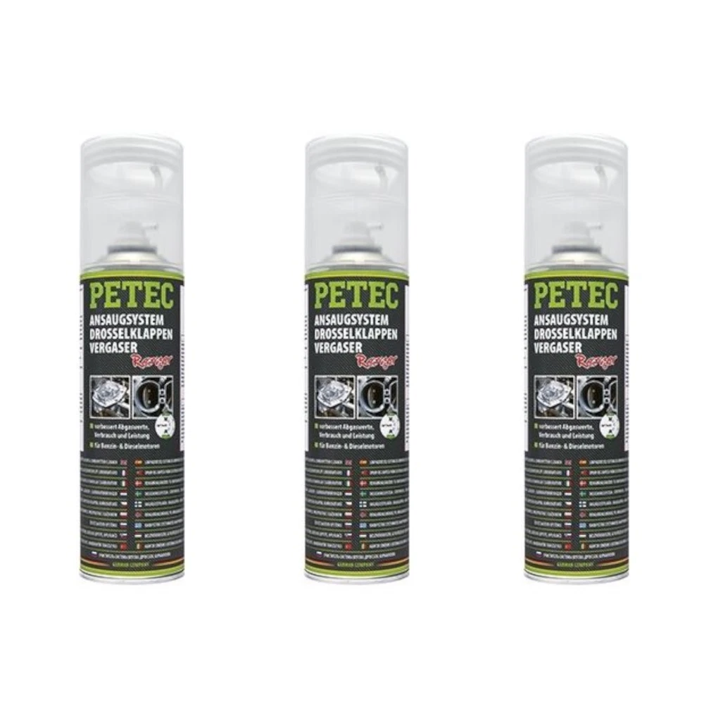 4x500ml PETEC AGR-VENTIL REINIGER DROSSELKLAPPENREINIGER ANSAUG