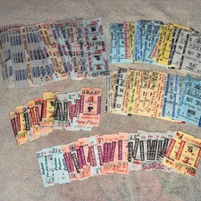 Lot Of 137 Vintage horse Betting Tickets Stubs Collectible Crafting 1970’s