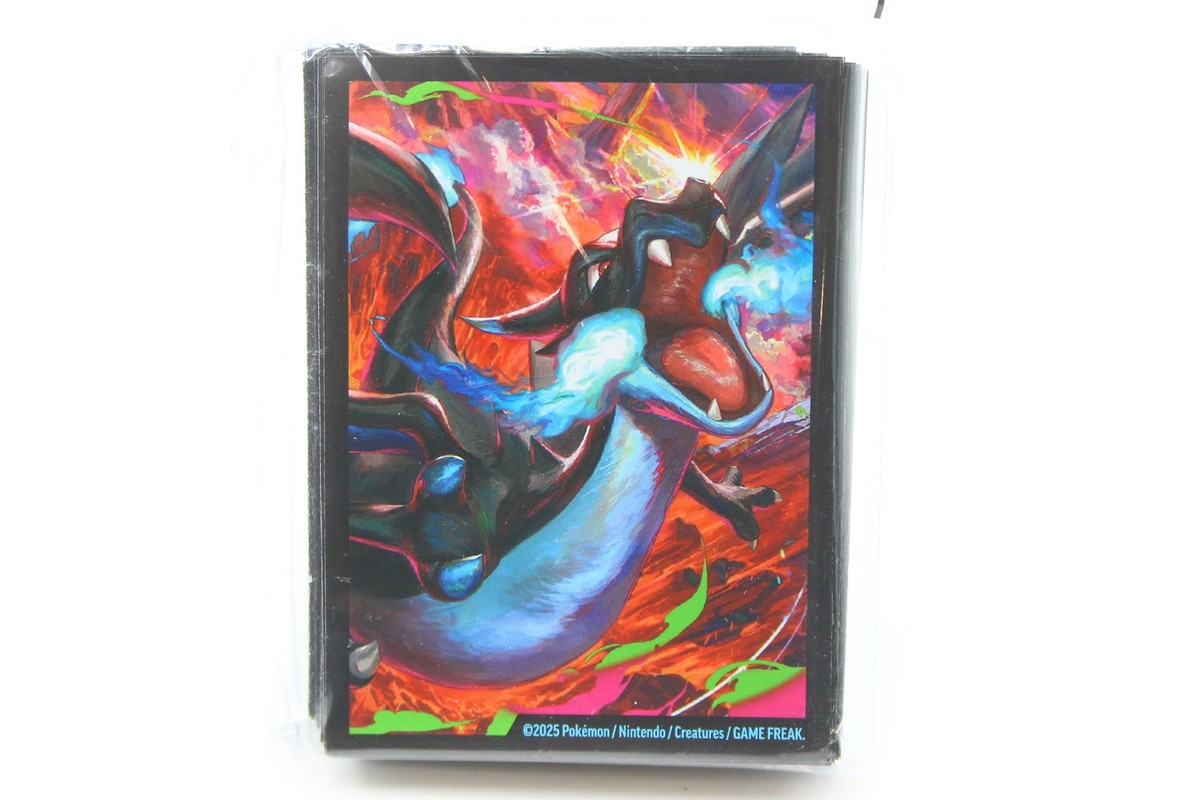 mega charizard card sleeves Pokemon TCG: Mega Charizard X EX UPC Card Sleeves (65, Sealed)