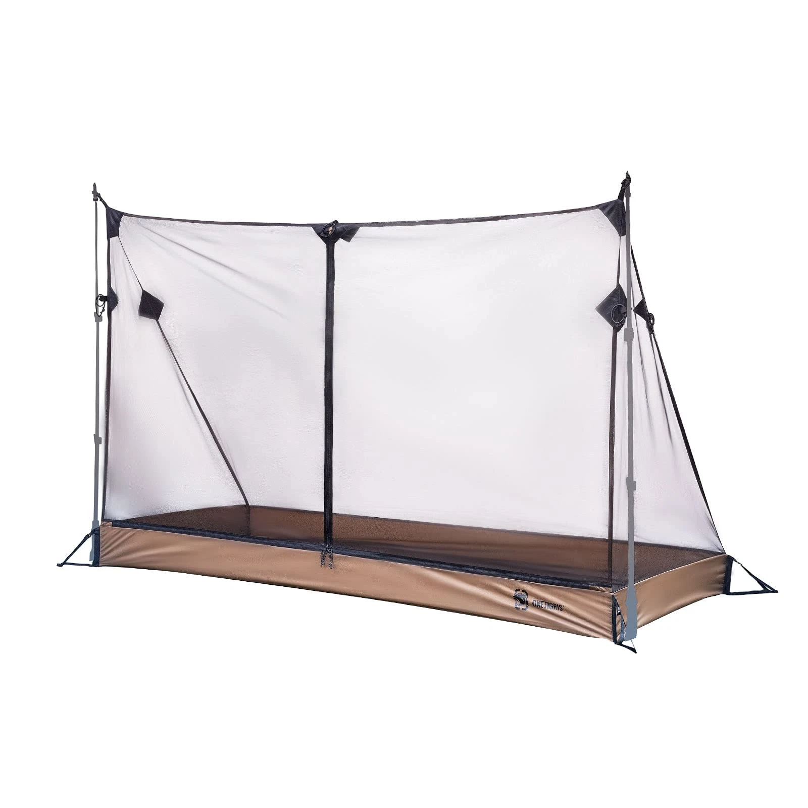 Mesh Tent with 3000 Waterproof Bathtub Floor, Ultralight 1 Person Tent