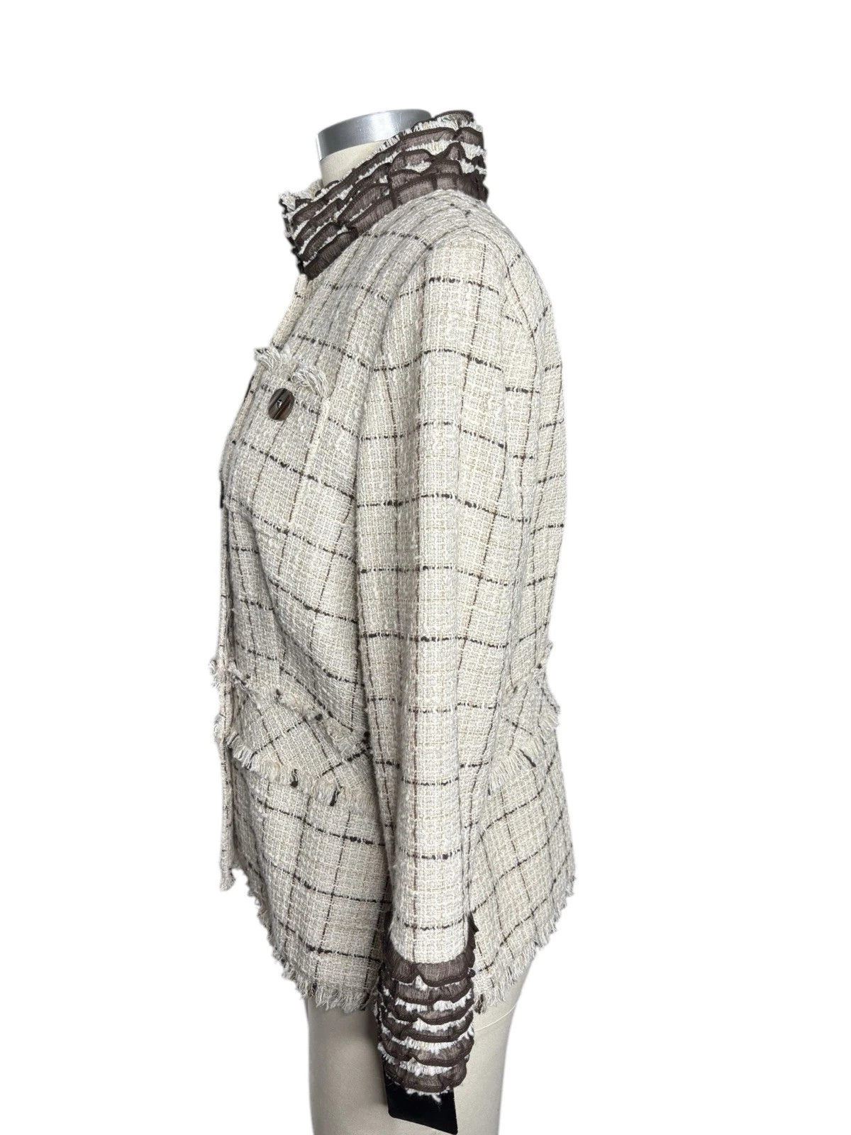 CHANEL Blazer seta lino cotone collezione Don Caster nuovo con etichetta