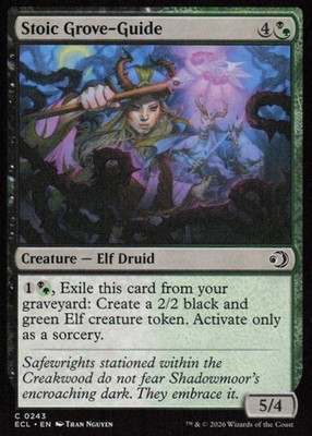 STOIC GROVE-GUIDE 243 Common Lorwyn Eclipsed Magic: The Gathering Near Mint