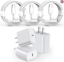 3 Pack Fast Charger iPhone, Apple MFi Certified 6FT iPhone Charger Fast