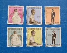 Luxembourg Stamps, Scott B222-B227 Complete Set MNH