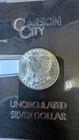 US Mint Carson City Uncirculated Silver Morgan Dollar 1884