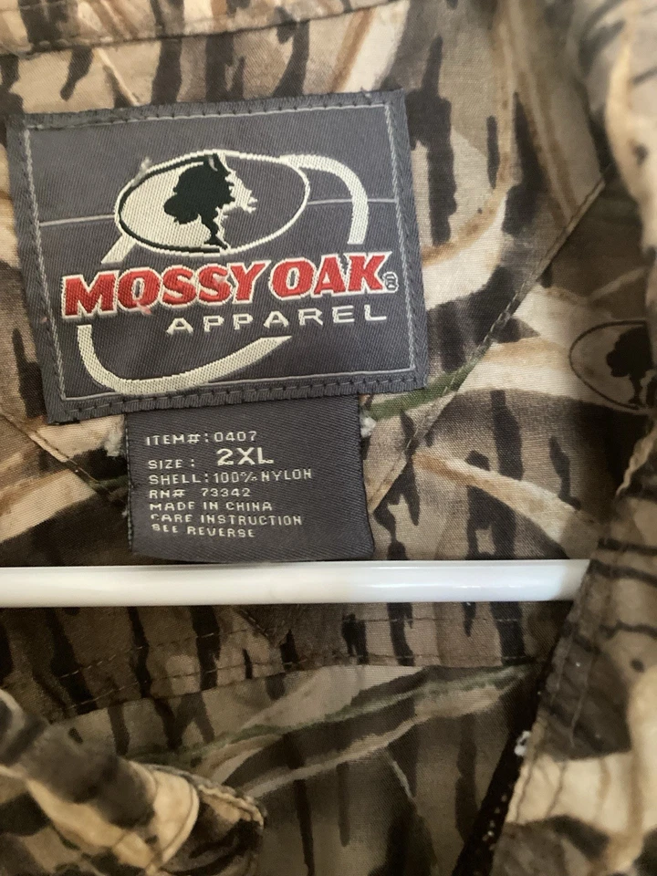 Mossy Oak Mens Tender Grass Camo, 100% Nylon, Long Sleeve Hunting Shirt, Size 2x - Image 3 of 4