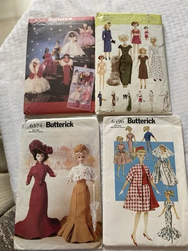 Variety of Barbie sewing patterns Vogue Simplicity Mccall's Butterick FF U-Pick