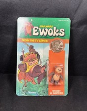 Unpunched Vintage Kenner Star Wars Ewoks ANIMATED Cartoon Wicket W Warrick 1985