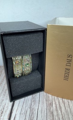 Heidi Daus  DAILY DOUBLE  Bracelet Set NIB Green Size S 