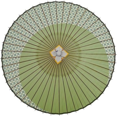 Yamamoto Bamboo Craft Janome Regenschirm zweistufiges Design grünes Gitter...