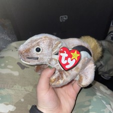 VTG TY BEANIE BABY ORIGINAL CHIPPER THE CHIPMUNK RARE LTD PE ERRORS RETIRED NEW