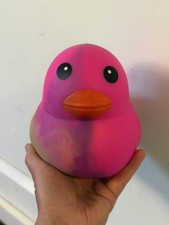Sunny Days Jumbo Squeezy Duck Tie Dye Squishy Stress Relief Toy NEW